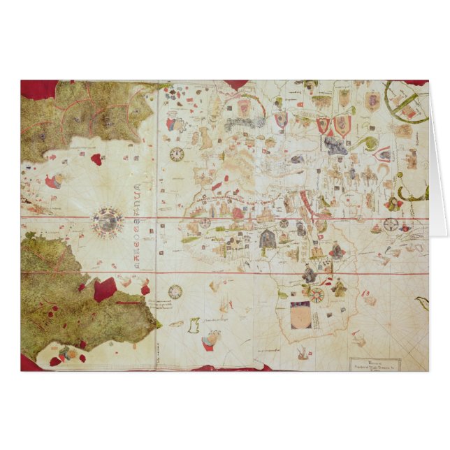 Cartão Mappa Mundi, 1502 (Frente Horizontal)