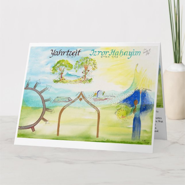 Cartão Mapping the Journey; Yahrzeit (Frente)