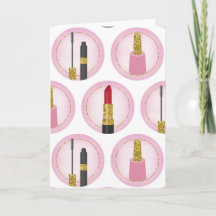 Maquiagem Rosa Cosméticos Padrão Cosmetologia