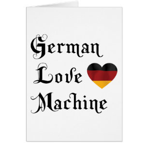 Cartão Máquina alemão do amor