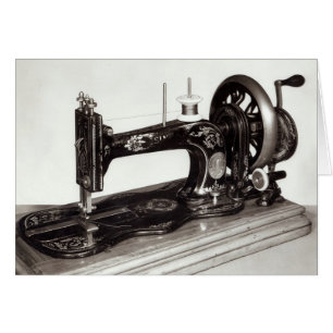 Cartão Máquina de costura "Nova Família", 1865