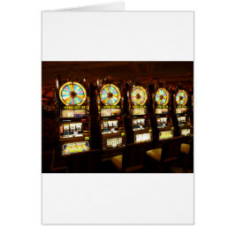 Cartão Máquina de jogo Um Bandido Armado Dinheiro Las Veg