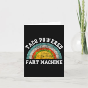 Cartão Máquina de Peido a Gasolina de Taco Engraçado Cinc