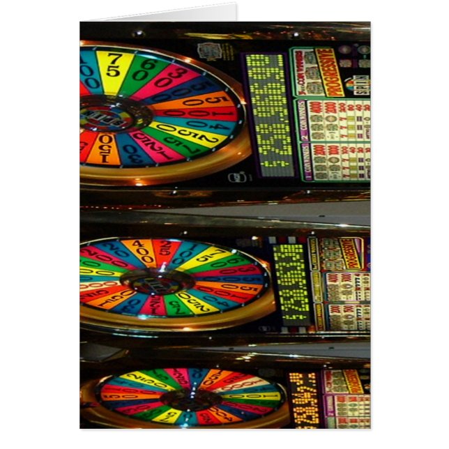 Cartão Máquinas De Slot Las Vegas (Frente)