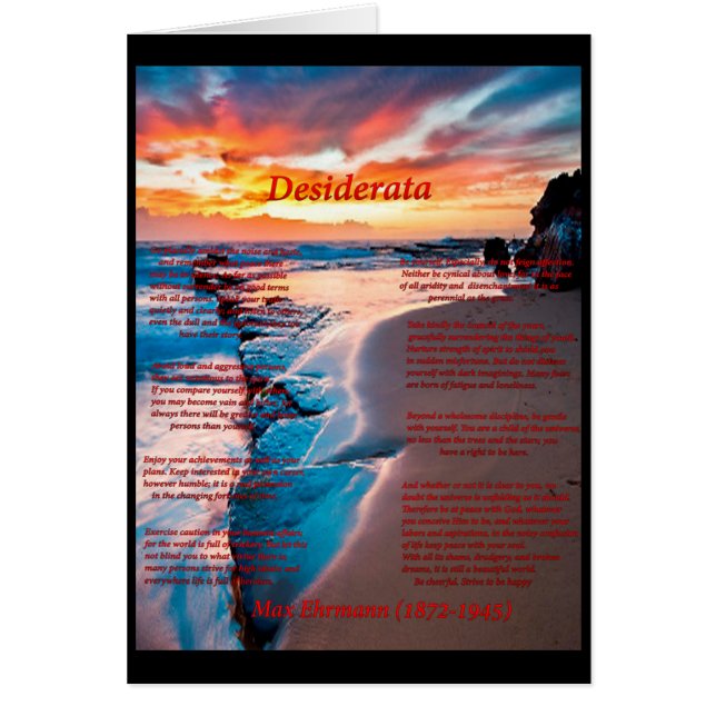 Cartão Mar aberto (Frente)