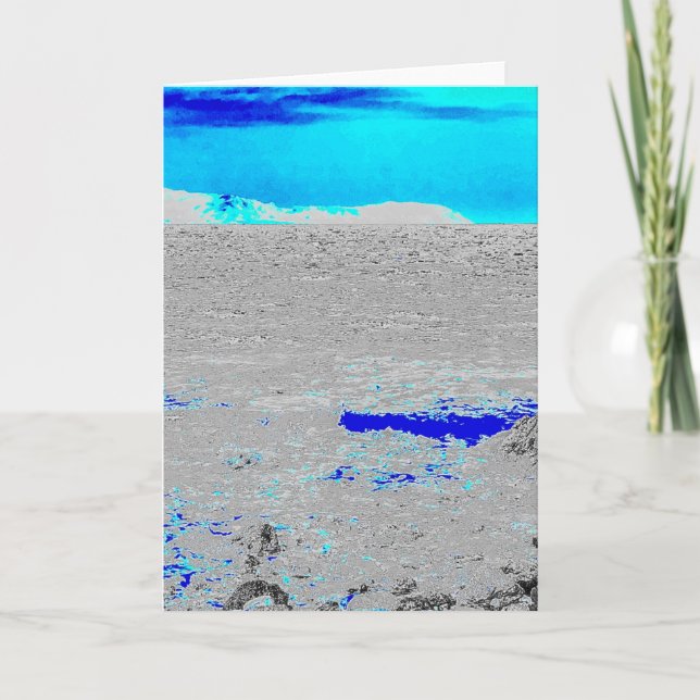 Cartão mar azul (Frente)