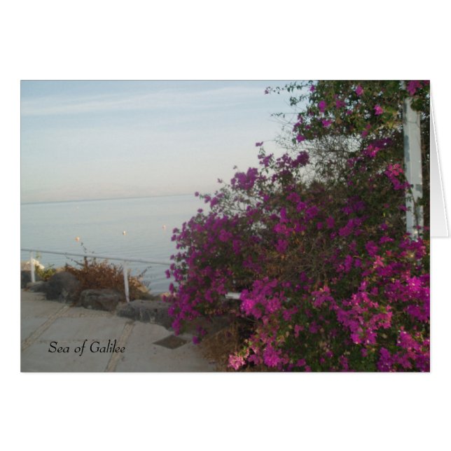 Cartão Mar da Galileia (Frente Horizontal)