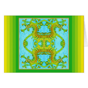 Cartão Mar-Dragão frondoso australiano