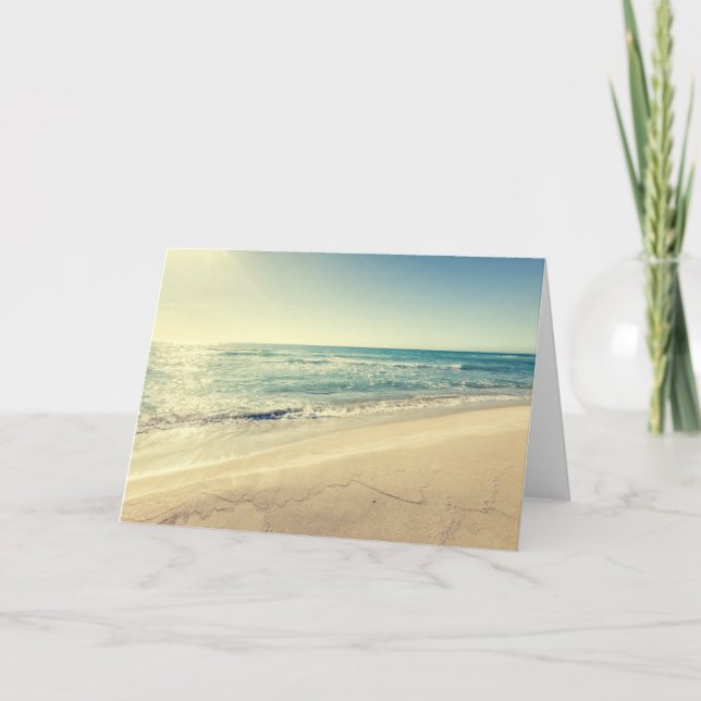 Cartão Mar no inverno (Frente)