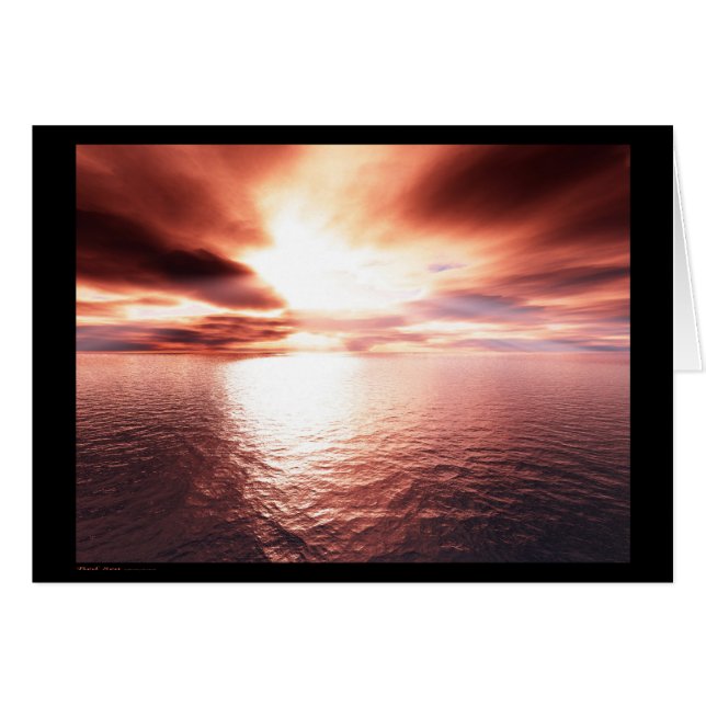 Cartão Mar Vermelho (cartão) (Frente Horizontal)