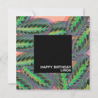 Maranta Plant Pattern Illustration Leaf Birthday