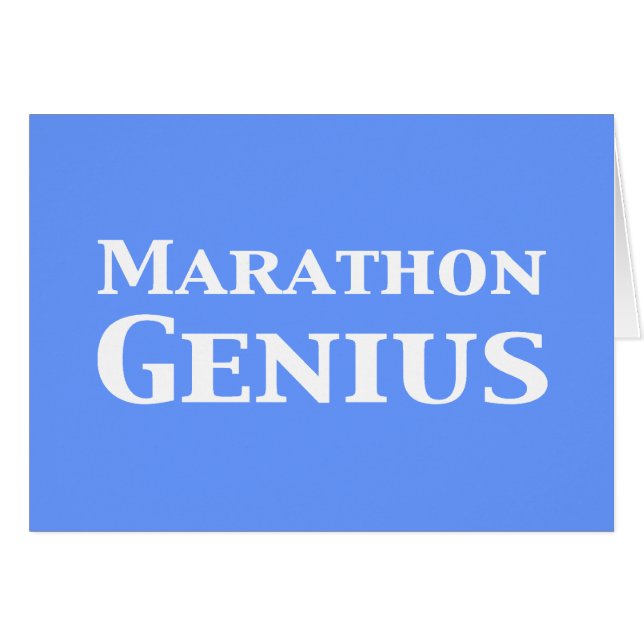 Cartão Marathon Genius Gifts (Frente Horizontal)