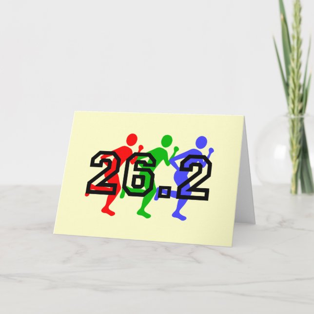 Cartão Marathon runners (Frente)