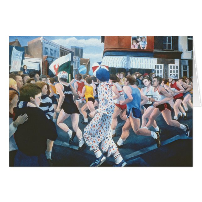 Cartão Maratona 1996 de Londres (Frente Horizontal)