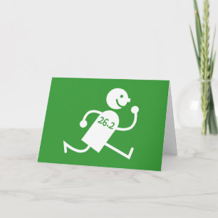 Cartão Maratona bonita e engraçada