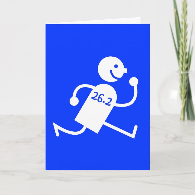 Cartão Maratona bonita e engraçada (Frente)
