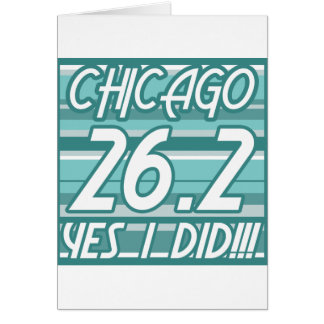 Cartão Maratona de Chicago