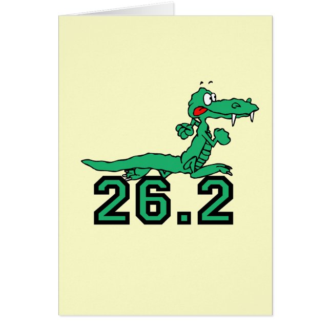 Cartão maratona do jacaré (Frente)
