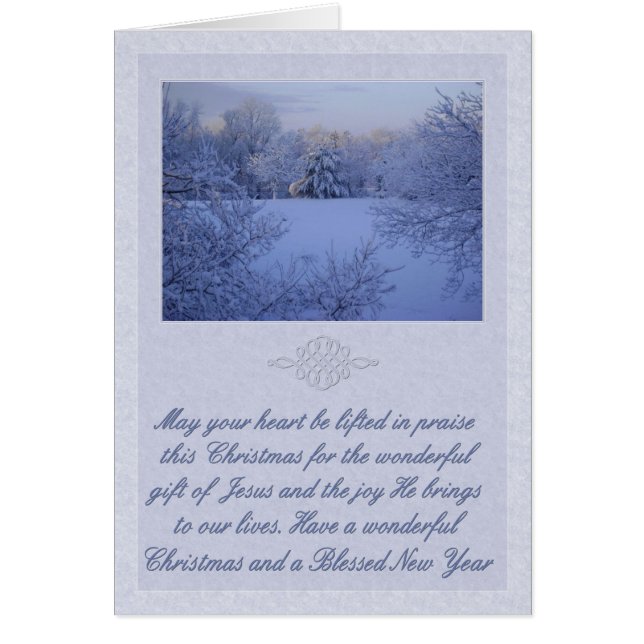 Cartão Marble Peaceful Christmas Gift (Frente)