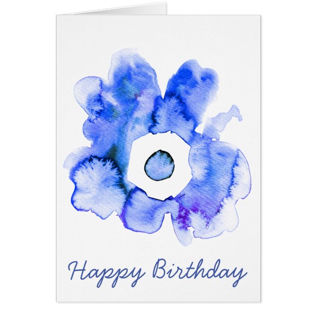 Cartão Marca aquática com desenho de abstrato (Frente)