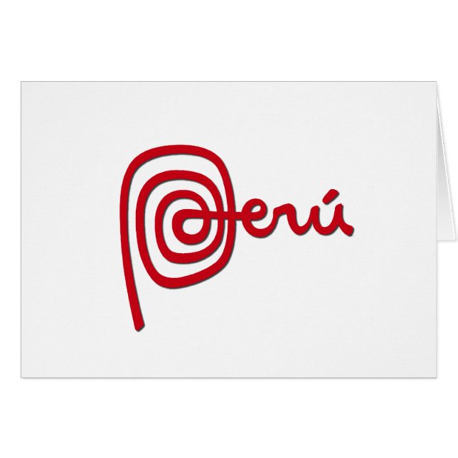 Cartão Marca de Peru/marca Peru (Frente Horizontal)
