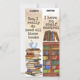 Cartão Marcadores de Citação de Citação de Livros Funny T