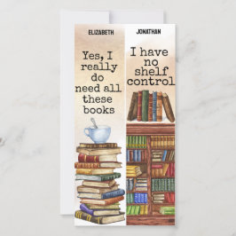Cartão Marcadores de Citação de Citação de Livros Funny T