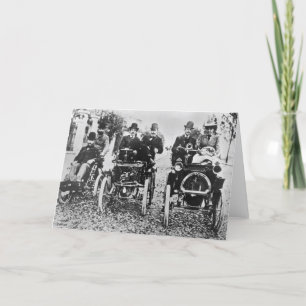 Cartão Marcel (d.1903) and Louis (1877-1944) Renault driv