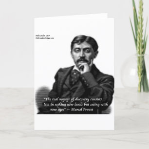 Cartão Marcel Proust & Citação Famosa