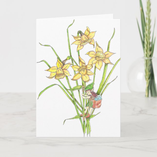 Cartão March Fairy Birthday (Frente)