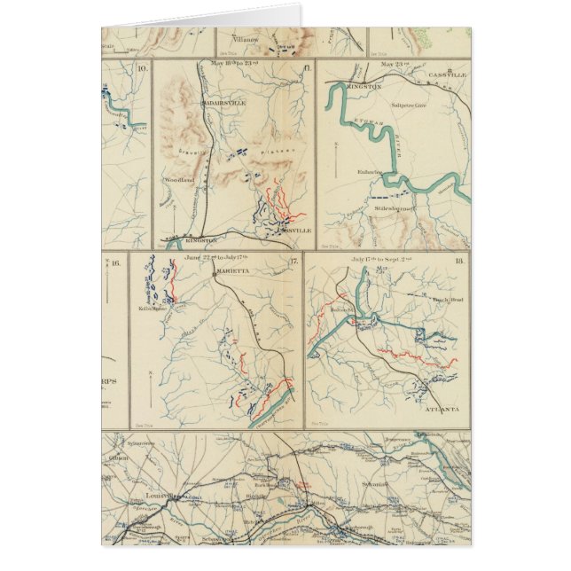 Cartão Marcha Atlanta-Savannah (Frente)