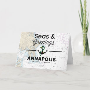 Cartão Marcha de saudações na Baía