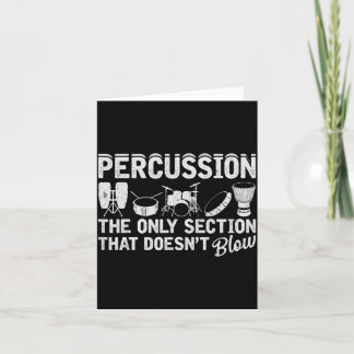 Cartão Marching Band Percussion For Percussionist Drummer