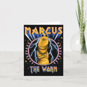 Cartão Marcus Engraçado O Verme Heavy Rock Rockworm Humor