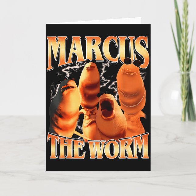 Cartão Marcus The Worm Bootleg Para Homens Mulheres Fã de (Frente)