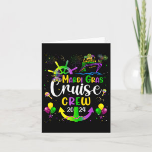 Cartão Mardi Gras Cruise 2024 - Trip N - Família Naval