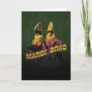 Cartão Mardi Gras Revelers