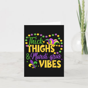 Cartão Mardi Gras Vibes Fleur De Lis Mardi G