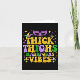Cartão Mardi Gras Vibes Fleur De Lis Mardi G