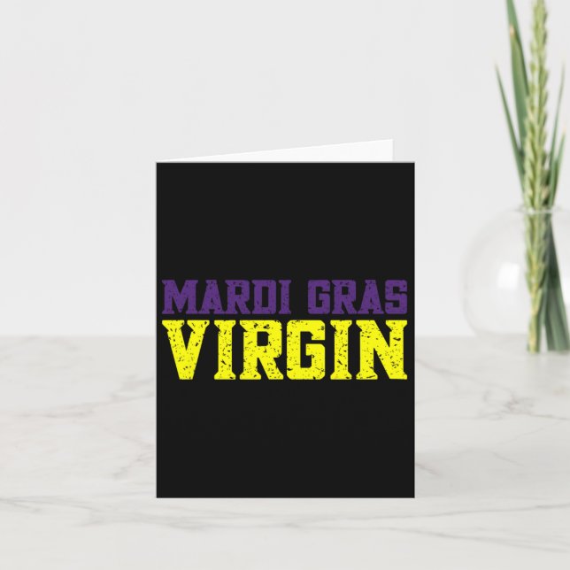 Cartão Mardi Gras Virgin (Frente)