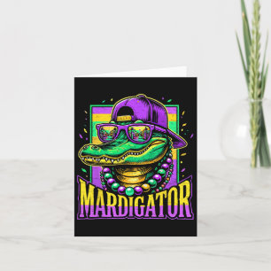Cartão Mardigator Carnival Alligator Costume Kids Mães