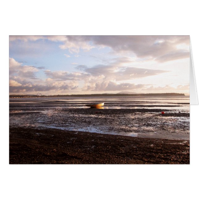 CARTÃO MARÉ BAIXA NO POR DO SOL (Frente Horizontal)