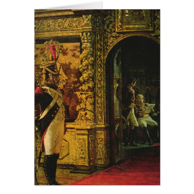 Cartão Marechal Davout no monastério de Chudov (Frente)