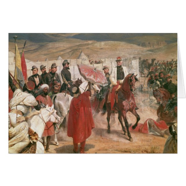 Cartão Marechal Thomas Bugeaud e coronel Joseph (Frente Horizontal)