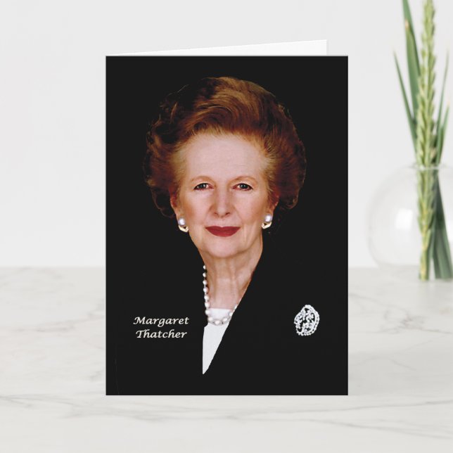 Cartão Margaret Thatcher (Frente)