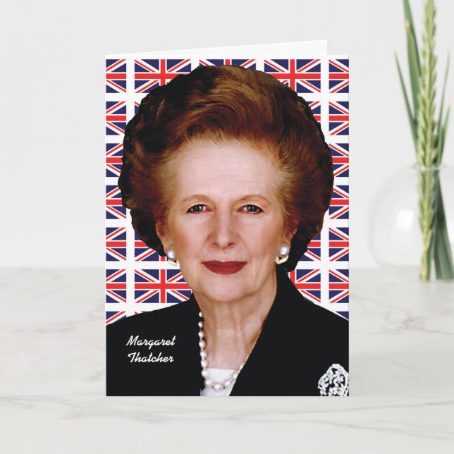 Cartão Margaret Thatcher (Frente)