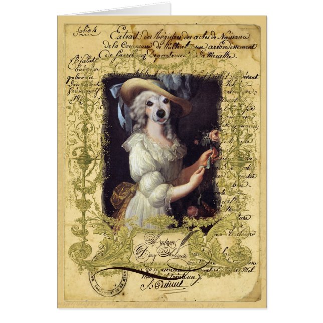 Cartão Margarida Antoinette (Frente)