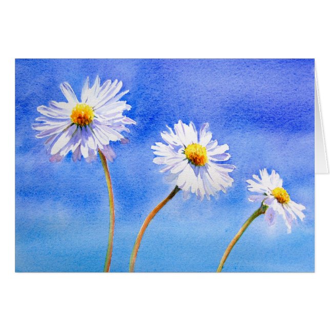 Cartão Margarida da margarida (Frente Horizontal)