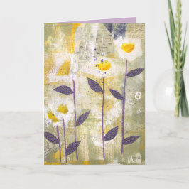 Cartão Margaridas em Desfile