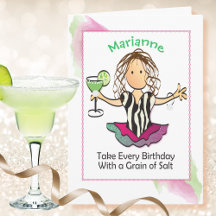 Margarita de desenho animado feminino com frase en